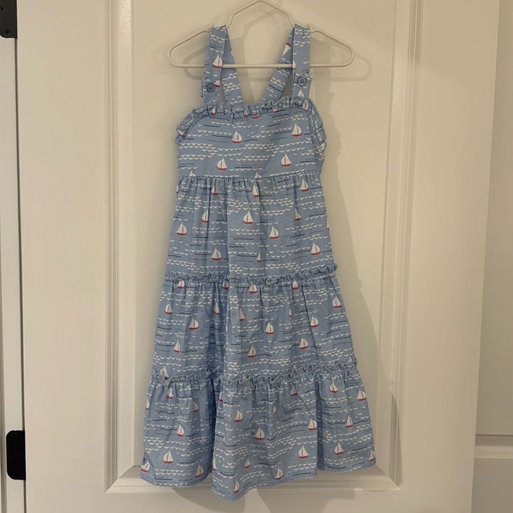 Girls’ Honeydew Sailboat Dress, Size 6
